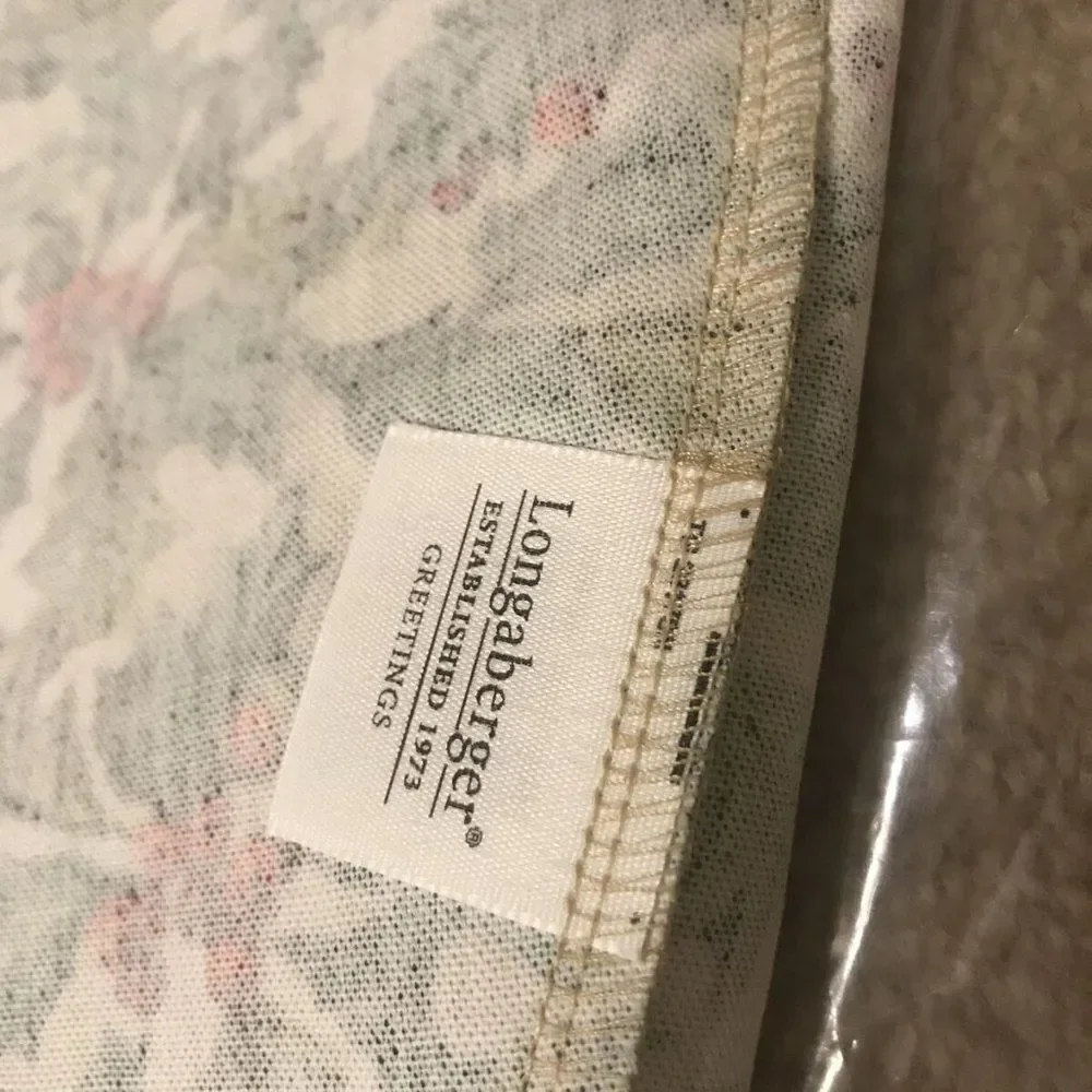 Longaberger Liner for Greetings Basket - AMERICAN HOLLY - Picture 3 of 4